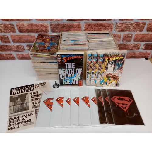 3566 - DC COMICS: A large collection of approx 330 Superman Comics, to include various sealed Memorial sets... 