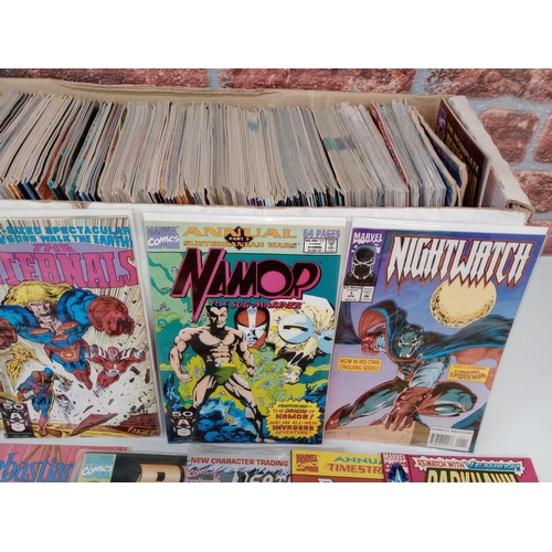 3573 - MARVEL COMICS: Approx 306 various mixed marvel comics, to include Namor, The New Warriors, Dark Hawk... 