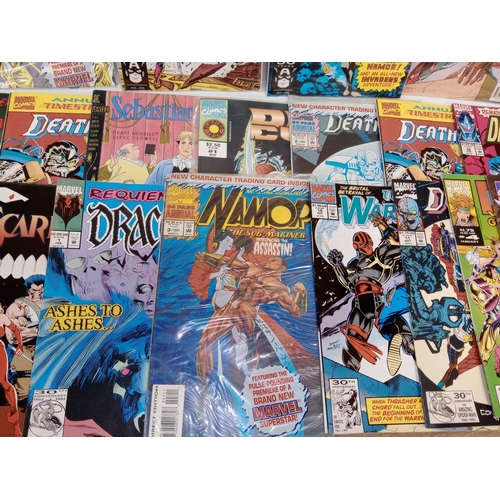 3573 - MARVEL COMICS: Approx 306 various mixed marvel comics, to include Namor, The New Warriors, Dark Hawk... 