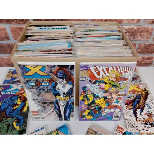 3581 - MARVEL COMICS: Approx 159 Mix of Excalibur and Xfactor comics, to include sealed examples with colle... 