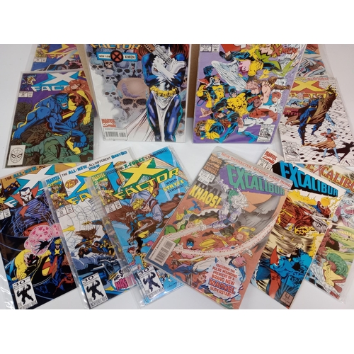 3581 - MARVEL COMICS: Approx 159 Mix of Excalibur and Xfactor comics, to include sealed examples with colle... 