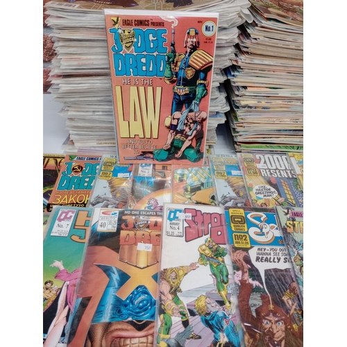 3583 - 2000AD: Large collection of 234 various comics from Fleetway Publications, Eagle Comics, Quality Com... 