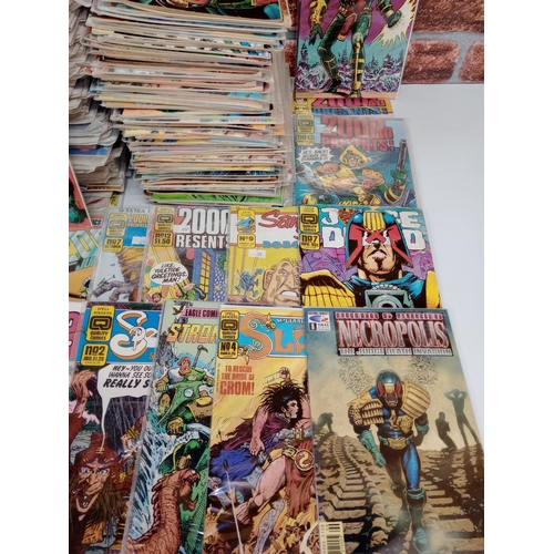 3583 - 2000AD: Large collection of 234 various comics from Fleetway Publications, Eagle Comics, Quality Com... 