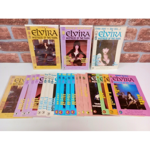 3589 - CLAYPOOL COMICS: 22 issues of Elvira Mistress of the Dark to include 2 copies of issue 1, 4 x issue ... 