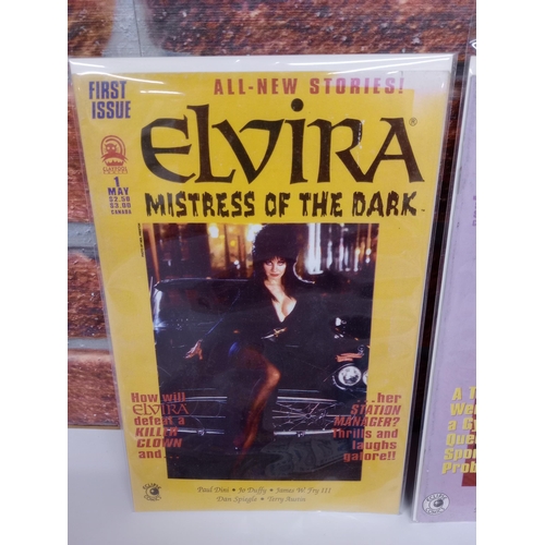 3589 - CLAYPOOL COMICS: 22 issues of Elvira Mistress of the Dark to include 2 copies of issue 1, 4 x issue ... 