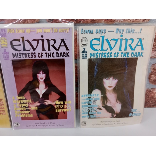 3589 - CLAYPOOL COMICS: 22 issues of Elvira Mistress of the Dark to include 2 copies of issue 1, 4 x issue ... 