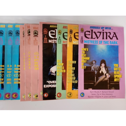 3589 - CLAYPOOL COMICS: 22 issues of Elvira Mistress of the Dark to include 2 copies of issue 1, 4 x issue ... 