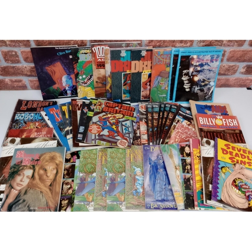 3592 - MIXED PUBLISHERS: A collection of 48 Graphic Novels to include 6 x Judge Dredd 2000AD, various Dark ... 