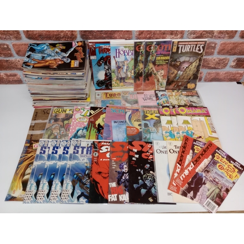 3594 - MIXED PUBLISHERS: Approx 130 comics from various publishers to include Static issue 1 x 3, Elric by ... 