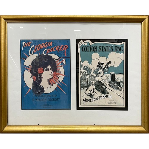 3643 - The Michael Chapman Collection - assortment of early 20th century sheet music to include framed exam... 