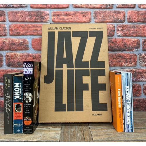 3663 - The Michael Chapman Collection - assortment of vintage Jazz related books to include 'Jazz Life' by ... 