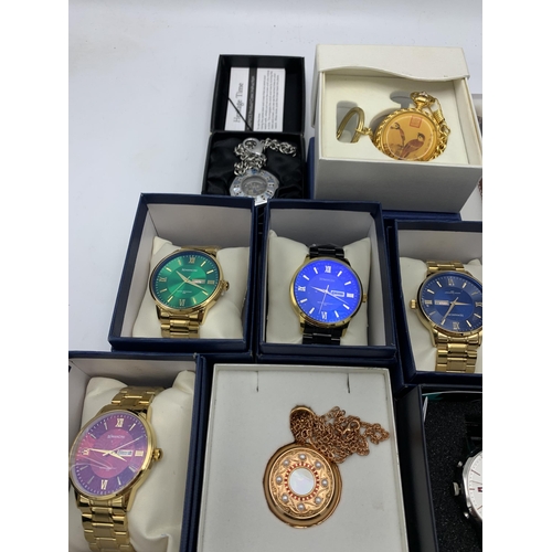 21 - Mixed fashion watches to include five boxed Mancini Watches, boxed Lacoste, boxed Tommy Hilfiger, bo... 