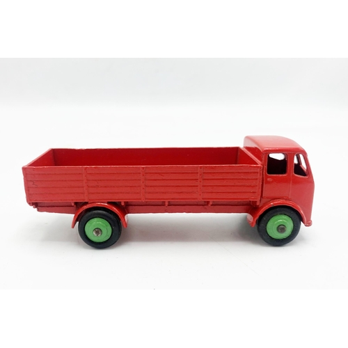 3341 - Dinky Toys 420 Forward Control Lorry, scarce version in red with green wheel hubs, original tyres, M... 