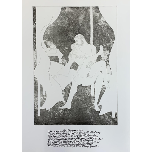 548 - Elizabeth Frink (1930-1993) signed print from set of 19 prints from 'The Canterbury Tales', edition ... 