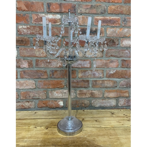 90 - India Jane of London Venetian style electric five branch candelabra, H 71cm x Dia 44cm