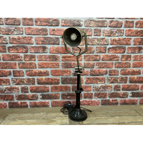 42 - Adjustable chrome machinist lamp