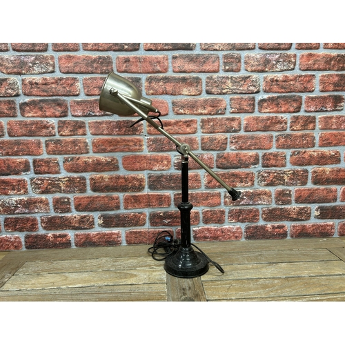 42 - Adjustable chrome machinist lamp