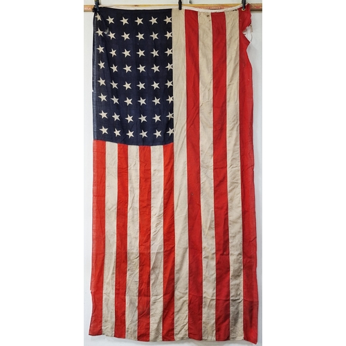 732 - Large USA stars and stripes military coffin flag, 340cm x 170cm