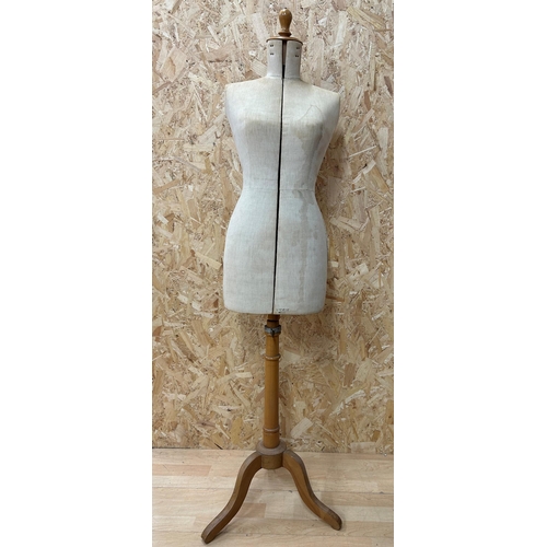 680 - Vintage Stockman Paris Breveté tailor's mannequin, H 160cm