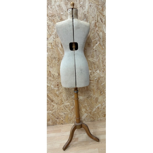 680 - Vintage Stockman Paris Breveté tailor's mannequin, H 160cm