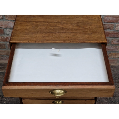 1099 - Vintage ten drawer specimen / collectors chest, H 87cm x W 63cm x D 56cm