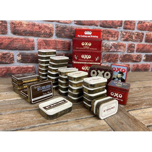 11 - Quantity of vintage advertising tins to include tobacco and OXO examples