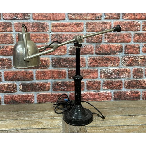 42 - Adjustable chrome machinist lamp