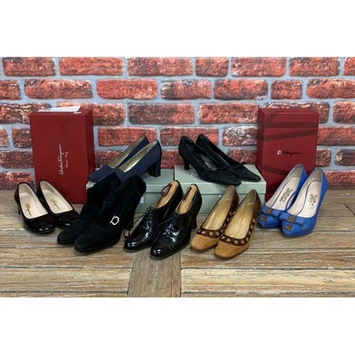 765 - Collection of assorted women's shoes to include Joseph Azagury and Ferragamos examples (seven pairs)