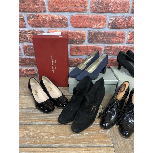 765 - Collection of assorted women's shoes to include Joseph Azagury and Ferragamos examples (seven pairs)