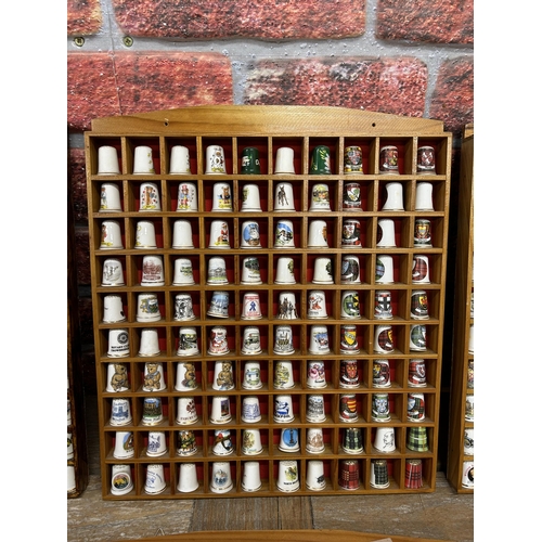 766 - Extensive and impressive collection of vintage thimbles and stands