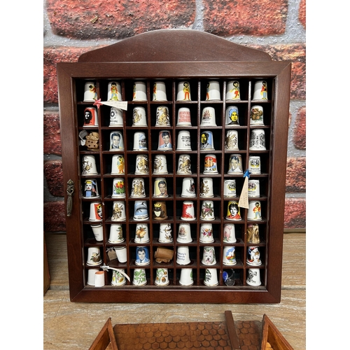 766 - Extensive and impressive collection of vintage thimbles and stands