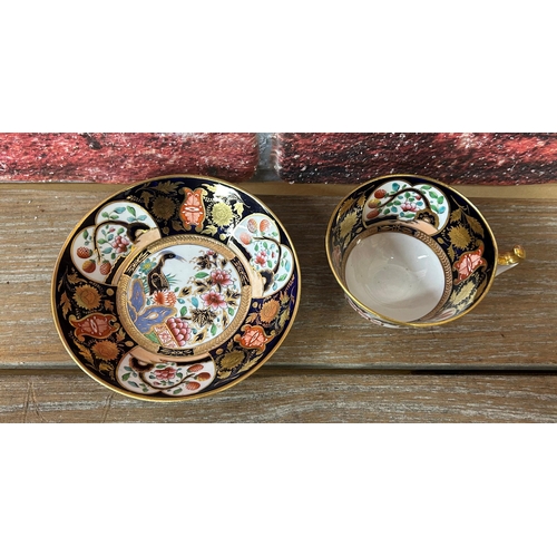 434 - Quantity of Victorian hand painted floral cabinet cups and saucers to include Minton, Royal Crown De... 