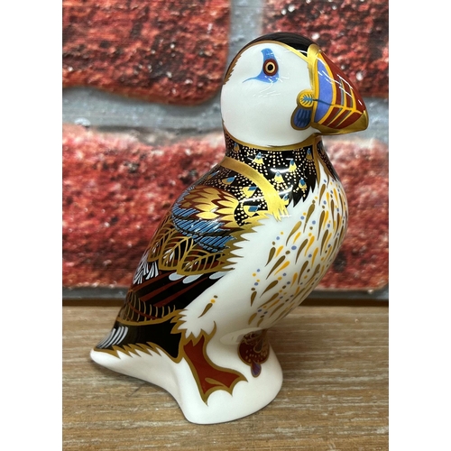 440 - Quantity of Royal Crown Derby Imari paperweights to include puffin, rabbits and mouse examples (4)