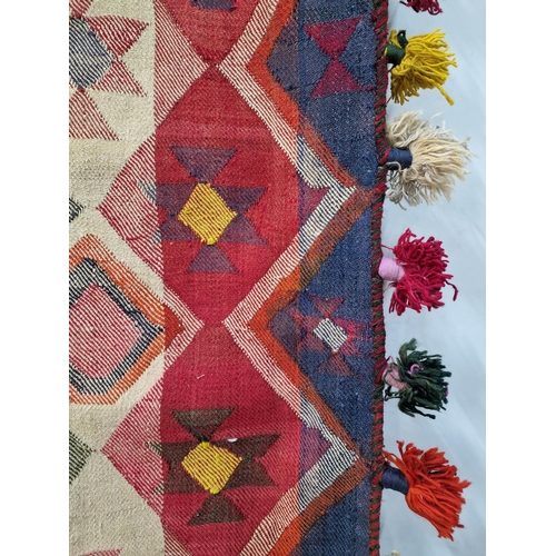 1605 - South West Persian Jajim kilim, 460cm x 138cm