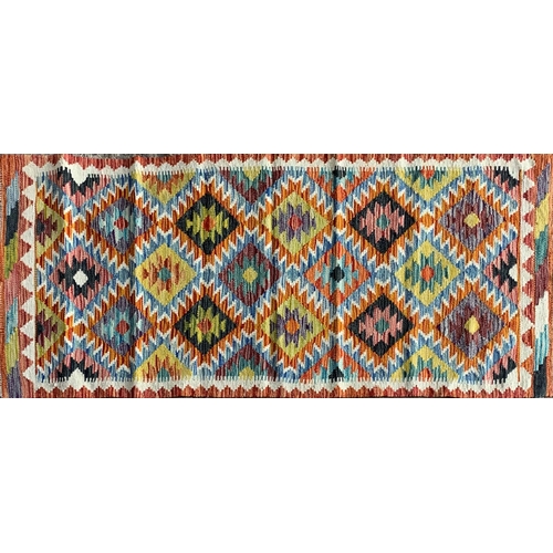 1609 - Chobi Kilim runner, 193 x 69cm