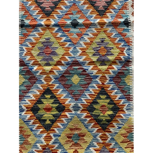 1609 - Chobi Kilim runner, 193 x 69cm