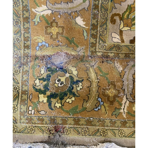 1617 - Incredible Arts and Crafts full pile country house carpet, with scrolled foliage on a fawn ground,  ... 