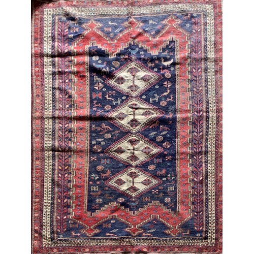 1586 - North East Persian Sumak kilim, 240cm x 154cm