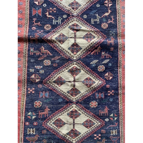 1586 - North East Persian Sumak kilim, 240cm x 154cm