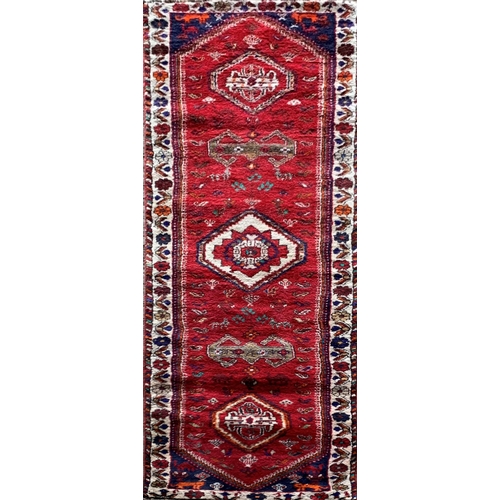 1589 - South West Persian Qashgai runner, 305cm x 80cm