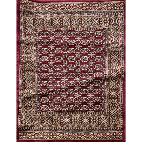 1595 - Bokhara style Belgian rug, 170cm x 120cm