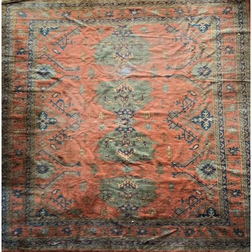 1623 - Large country house rug, 385cm x 310cm