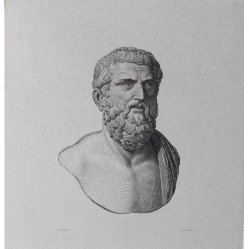 1475 - Set of six Roman Hellenistic Bust engravings, after illustrations by William Alexander (1767-1816), ... 