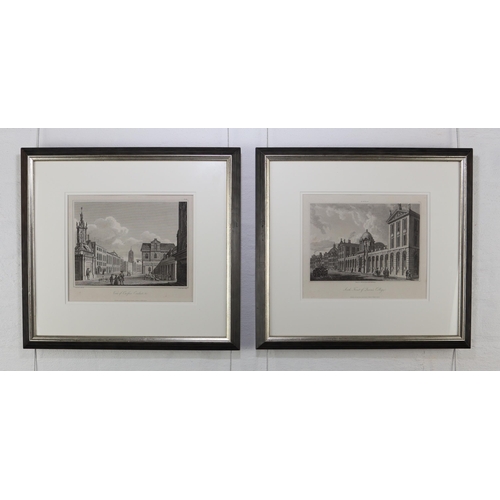 1476 - Pair of Oxford street copper engravings, taken from the 1819 Oxonia Antiqua Restaurata by Joseph Ske... 