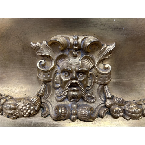 515 - Antique 19th century Ormolu converted planter having scrolled acanthus leaf and mythical face detail... 