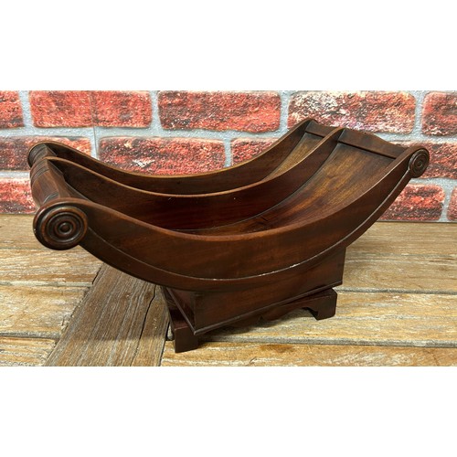 547 - Two division mahogany cheese coaster with additional Victorian oak cutlery tray (2)