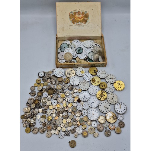 29 - Large collection of watch dials, pocket and wristwatch movements (a large collection)