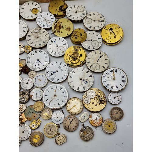 29 - Large collection of watch dials, pocket and wristwatch movements (a large collection)