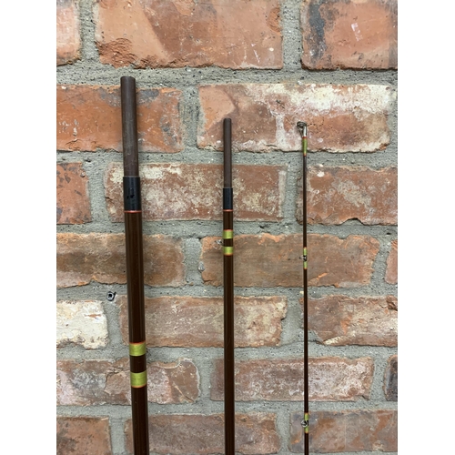 573 - Vintage Hardy 'Salmon Fly' 426cm three part fishing rod, with original canvas case