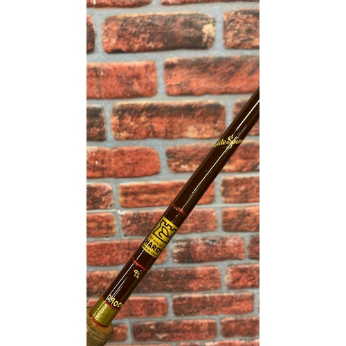 572 - Vintage Hardy 'Fibalite Spinning' 290cm two part fishing rod, with original canvas case